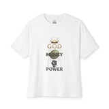 God Money Power Tee — Graphic Oversized Boxy Shirt