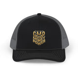 Snapback Trucker Cap — GMP Good Money Power Embroidered Mesh Hat
