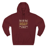 Hoodie — “Put GOD First, Hustle For The MONEY” Motivational Religious Graphic Hoodie