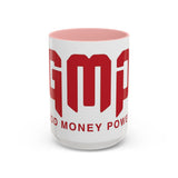 GMP Coffee Mug — Good Money Power Red Accent Ceramic Mug (11/15oz)
