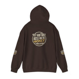 Money Vibes Hoodie — Gold Script Graphic Hooded Sweatshirt