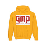 Youth Hoodie - GMP (God Money Power) Bold Red Graphic