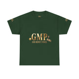 GMP "God Money Power" Tee - Gold Logo Graphic T-Shirt