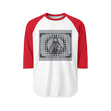 Raglan Shirt — Retro Stacked Cash Graphic (God Money Power)