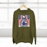 Patriotic 'God Money Power' Hoodie — Americana Flag Graphic Fleece Hoodie