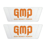 Youth Slide Sandals - 'GMP Good Money Power' White Athletic Pool Slides for Kids