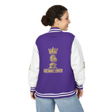 Letterman Jacket — "Champion King" Trophy Crest Varsity Jacket