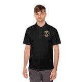 Eagle Logo Polo Shirt — "God Money Power (GMP)" Chest & Back Athletic Polo