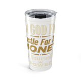 Motivational 20oz Tumbler — "Hustle For Your Money" Inspirational Travel Mug