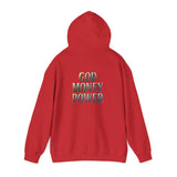 God Money Power Hoodie — Graphic Religious Inspirational Pullover