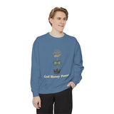 God • Money • Power Sweatshirt — Spiritual Faith & Wealth Graphic Pullover