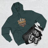 Hoodie — 'God Money Power' Vintage Emblem Fleece Hoodie