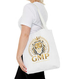Lion Crest Tote Bag — GMP Gold Emblem Canvas Tote