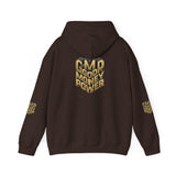 GMP "Good Money Power" Hoodie — Retro 3D Gold Logo Pullover