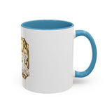 Coffee Mug — "God Money Power" Gold Emblem Accent Mug
