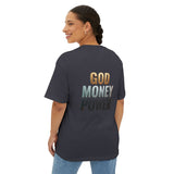 God Money Power Tee — Graphic Oversized Boxy Shirt