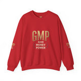 GMP 'God Money Power' White Crewneck Sweatshirt
