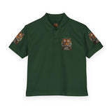 Youth Polo Shirt - Tiger Graphic "God • Money • Power"