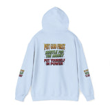Inspirational Graphic Hoodie - "Put God First, Hustle for the Money, Put Yourself in Power"