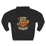 Pumpkin Power Hoodie — 'God Money Power' Halloween Graphic Hoodie