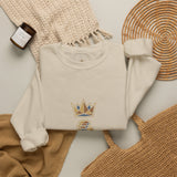 Crewneck Sweatshirt — "God Money Power" Crown & Coin Graphic