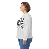 Long Sleeve Tee — 'God, Money, Power' Street Art Graphic