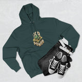 God Power Hoodie — Retro 3D Faith Graphic Fleece Hoodie