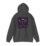 Angel Of Death Hoodie — Purple Gothic Angel Graphic Sweatshirt