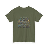 God Money Power Graphic Tee — Faith & Hustle Christian T-Shirt