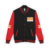 Letterman Jacket — "GMP (God Money Power)" Red & White Varsity Jacket