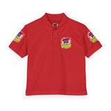 Youth Polo Shirt — Colorful "Camp Gov Summer Power" Logo Tee