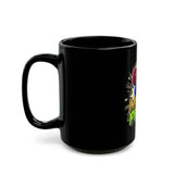 God Money Power (GMP) Comic-Style Black Coffee Mug — 11oz & 15oz