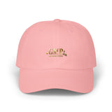 Classic Dad Cap — Gold 'G.M.P.' Embroidered Casual Baseball Hat