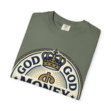 God Money Power T-Shirt — Crown Emblem Graphic Tee (God • Money • Power)
