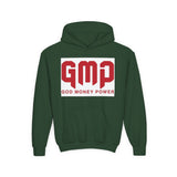 Youth Hoodie - GMP (God Money Power) Bold Red Graphic
