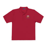 Embroidered Polo Shirt — Colorful Floral 'Hope Grows Here' Logo