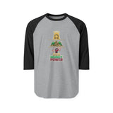 God Money Power Graphic Raglan Shirt