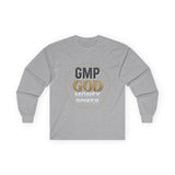 GMP GOD Money Power Long Sleeve Tee — Inspirational Faith & Wealth Shirt