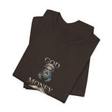 God Money Power- T-Shirt — Stacked Icons Graphic Tee