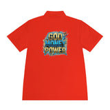 God Money Power Polo Shirt — Men's Graphic Sport Polo