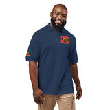 Embroidered Floral Skull Polo