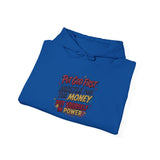 Motivational Hoodie — "Put God First: Hustle for the Money, Put Yourself in Power"