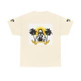 Beach Vibes Tee — Palm Trees & Sunset Graphic T-Shirt