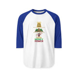 God Money Power Graphic Raglan Shirt