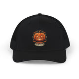 Halloween Pumpkin Patch Hat-“God Money Power” Pumpkin Snapback- Trucker Cap
