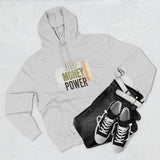 God Money Power Hoodie — Three-Panel Fleece Graphic Hoodie