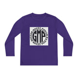 Youth Long Sleeve Tee — "GMP" Good Money Power Circular Logo