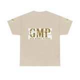 GMP "God Money Power" Graphic Tee – White Gold Logo