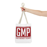 GMP Tote Bag — God Money Power Red Logo All-Over Print Tote