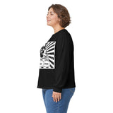 Long Sleeve Tee — 'God, Money, Power' Street Art Graphic